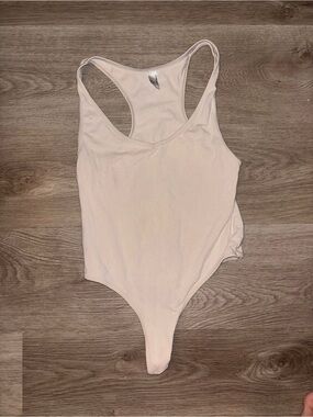 American Apparel Nude Racerback Bodysuit